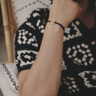 Le sou français - bracelet corde et pièce