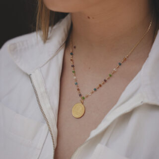 Le sou français - collier pièce