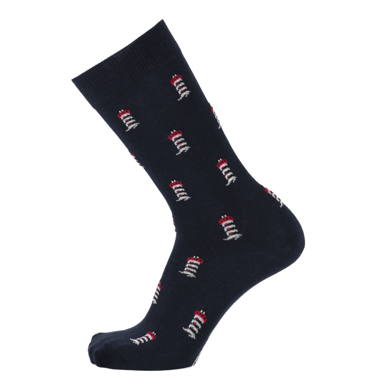 Maison Broussaud - Les phares Armor-lux x Maison Broussaud - chaussettes homme - coton marine