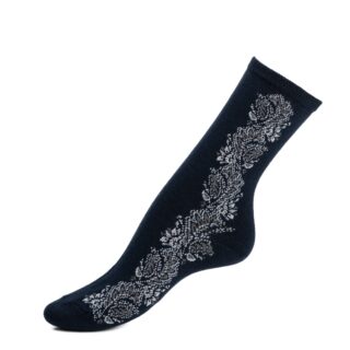 Maison Broussaud - La frise – chaussettes femme – coton marine