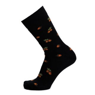 Glands – chaussettes homme – laine noire par la marque Maison Broussaud Maison Broussaud - Glands – chaussettes homme – laine noire