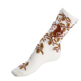Maison Broussaud - Les écureuils – chaussettes femme – laine écru