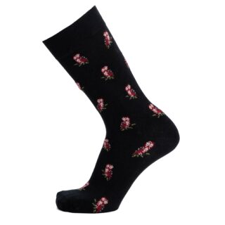 Les chouettes – chaussettes homme – coton noir par la marque Maison Broussaud Maison Broussaud - Les chouettes – chaussettes homme – coton noir