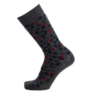 Maison Broussaud - Vigne – chaussettes homme – coton anthracite