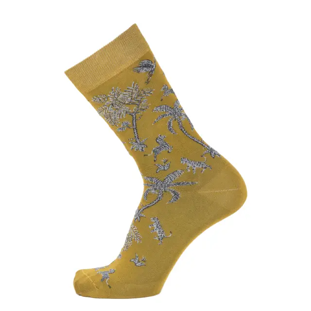 Maison Broussaud - Savane – chaussettes homme – coton olive