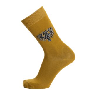 Maison Broussaud - Les hiboux – chaussettes homme – coton olive