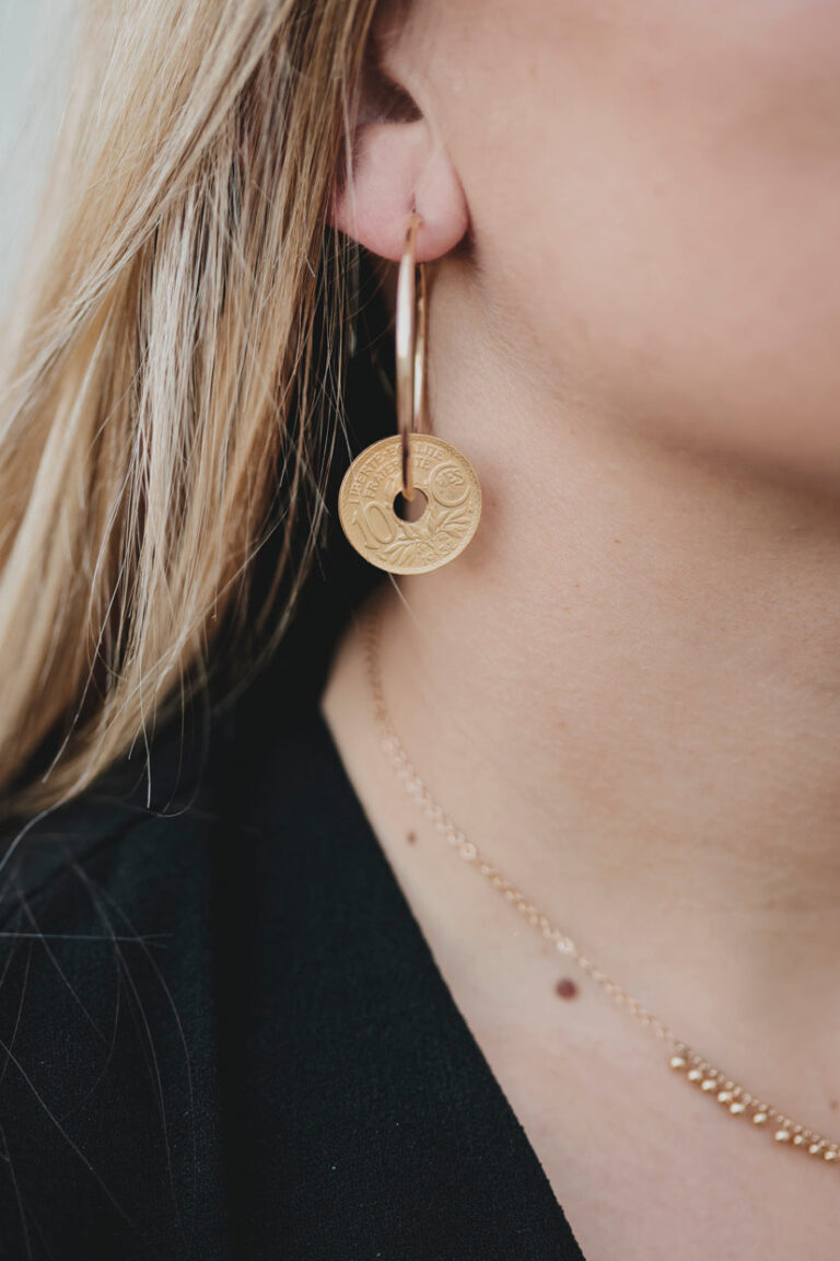 Le Sou Français - Boucles d'oreilles - Saint Tropez classique 10 Cts