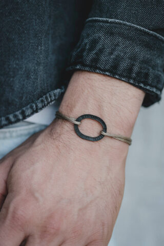 LE SOU FRANÇAIS - Bracelet  Le Bastille Charbon