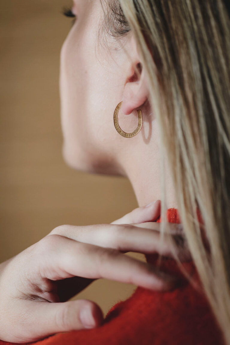 Le Sou Français - Boucles d'oreilles - Les Demi Bastilles Or