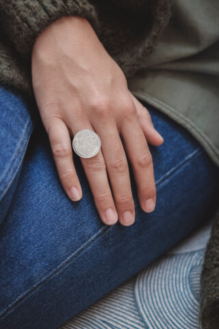 Bague – La Bordelaise Argent 20 Cts par la marque LE SOU FRANÇAIS LE SOU FRANÇAIS - Bague – La Bordelaise Argent 20 Cts