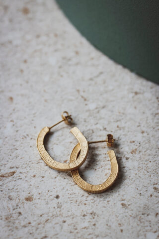 LE SOU FRANÇAIS - Boucles d’oreilles – Les Demi Bastilles Or