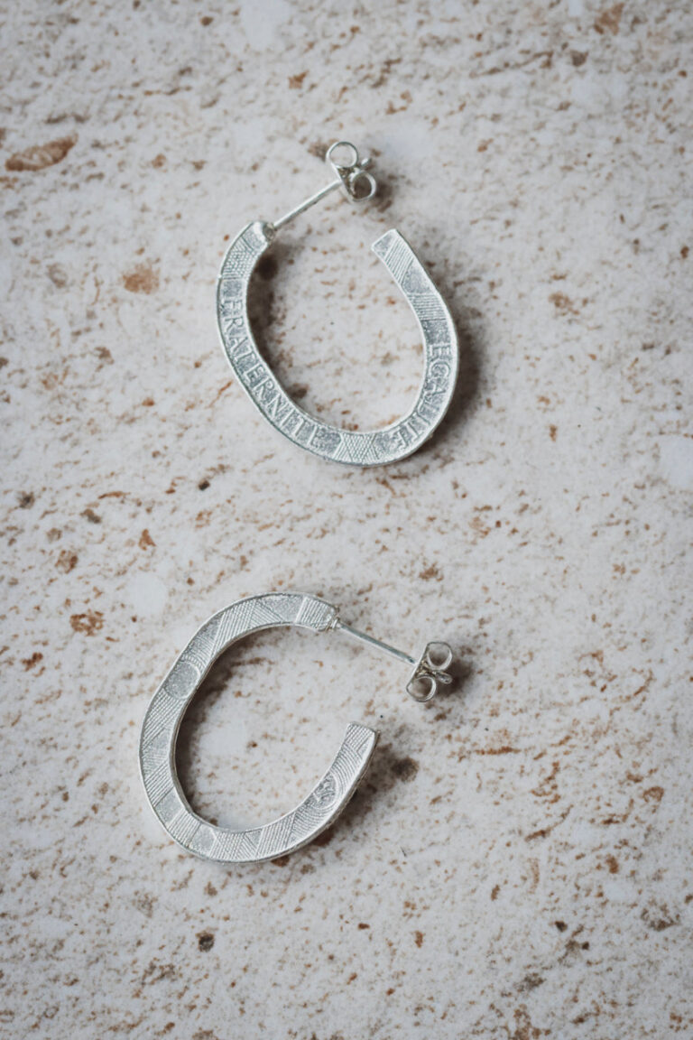 Le Sou Français - Boucles d'oreilles - Les Demi Bastilles Argent