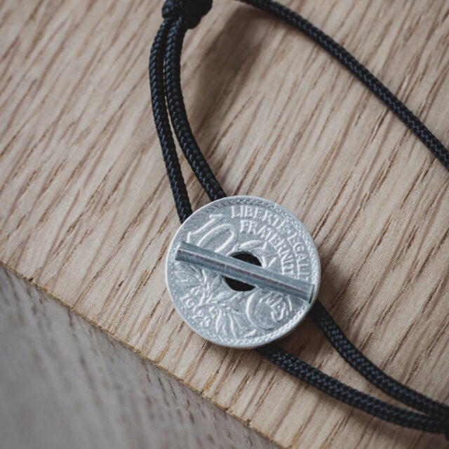 Le Sou Français - Bracelet - Le T Argenté