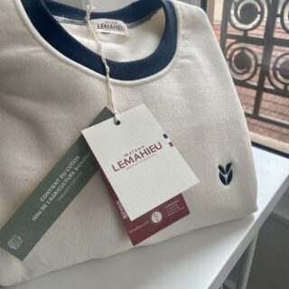 Maison Lemahieu sweat ecru coton bio Idées cadeaux entre 50€ et 100€ (top 2026)