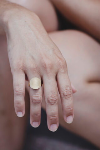 LE SOU FRANÇAIS - Bague  La Bordelaise courbée Or 5 Cts