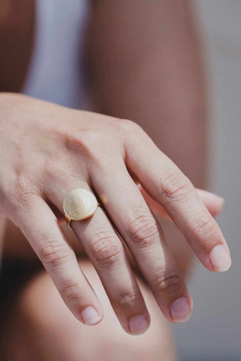 Le Sou Français - Bague - La Bordelaise courbée Or 5 Cts