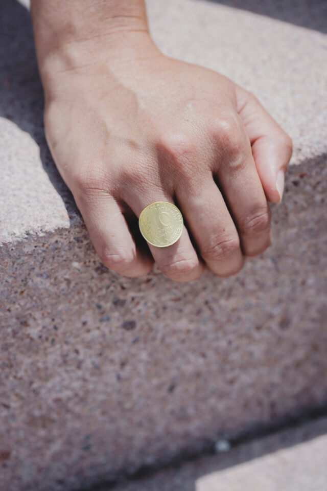 Le Sou Français - Bague - La Bordelaise courbée Or 10 Cts