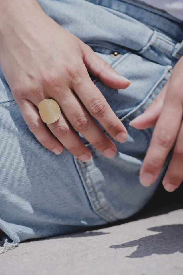 LE SOU FRANÇAIS - Bague – La Bordelaise courbée Or 20 Cts