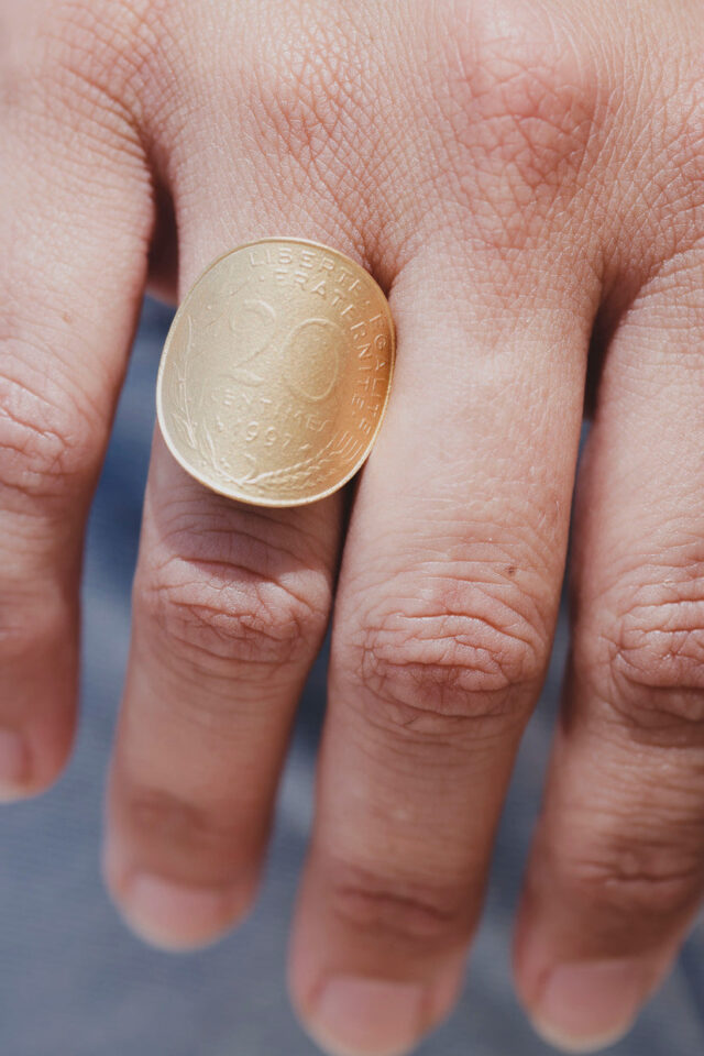 Le Sou Français - Bague - La Bordelaise courbée Or 20 Cts