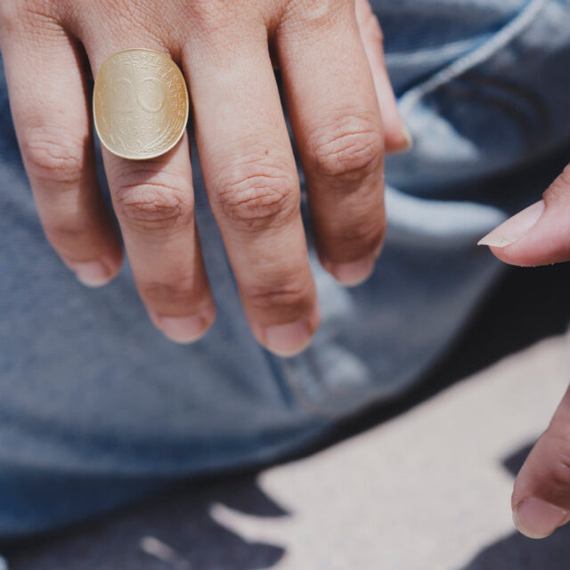 Le Sou Français - Bague - La Bordelaise courbée Or 20 Cts