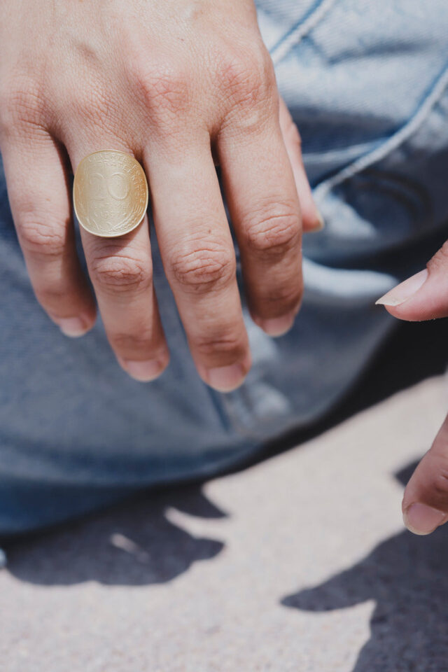 Le Sou Français - Bague - La Bordelaise courbée Or 20 Cts