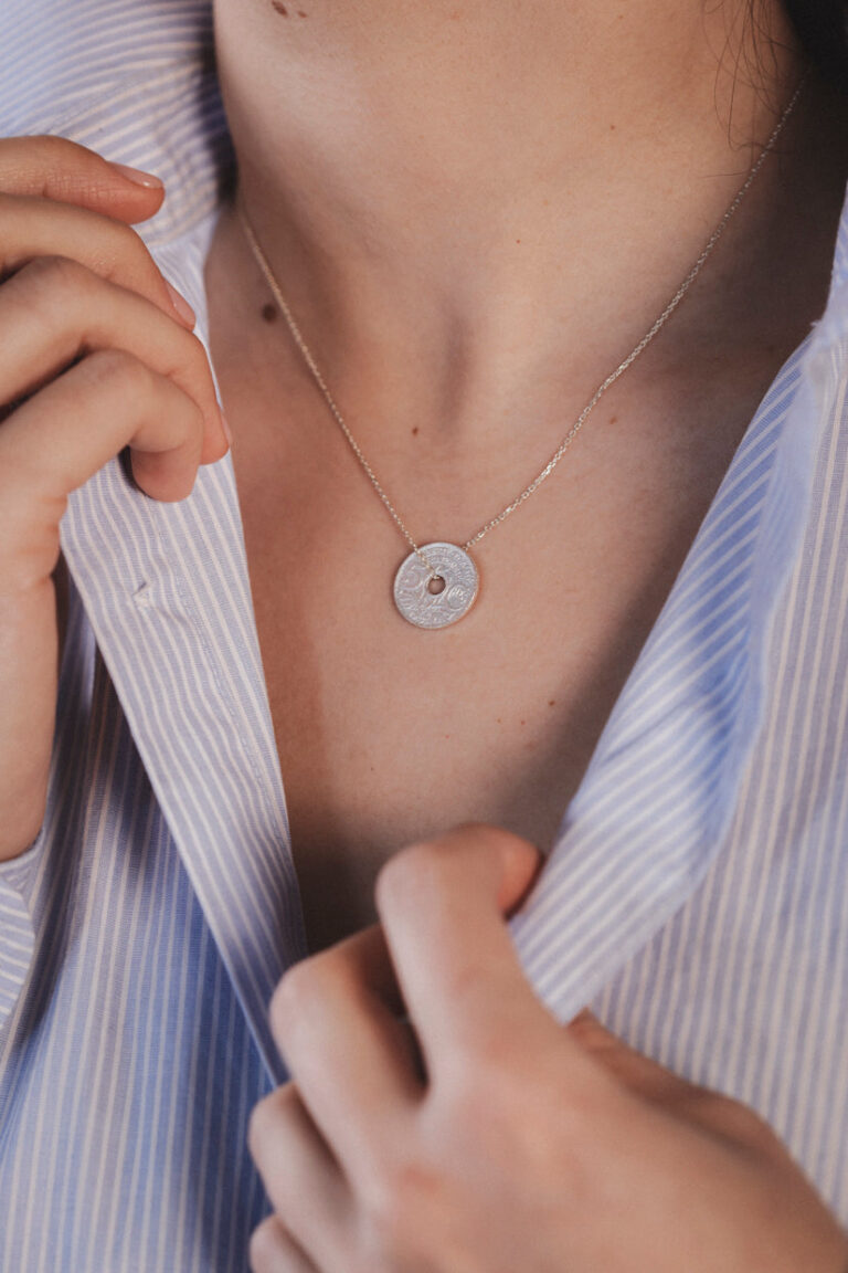 Le Sou Français - Collier - Le Parisien 5 Cts Argent