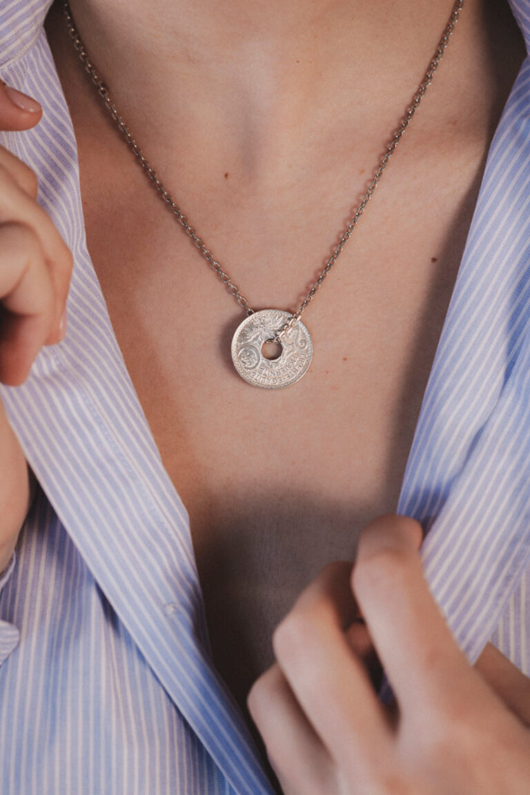 Le Sou Français - Collier - Le Parisien 25 Cts Argent