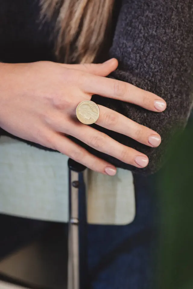 Le Sou Français - Bague - Louise 1 Franc Or