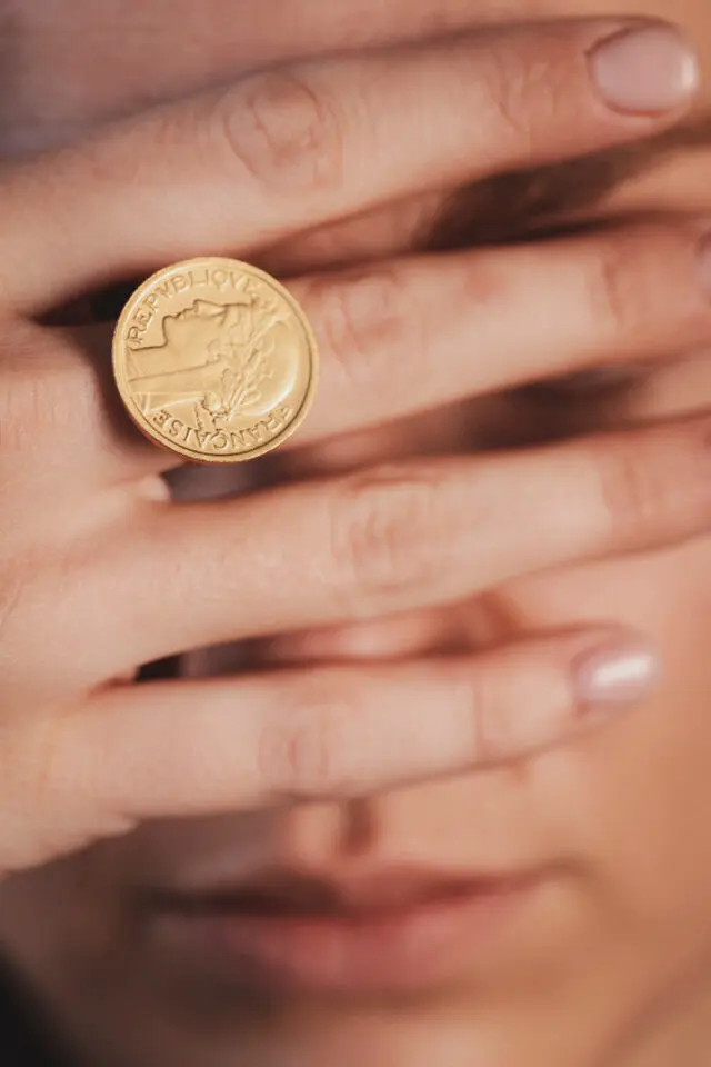 LE SOU FRANÇAIS - Bague – Louise 50 Cts Or