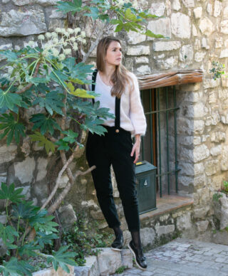 April et C - Pantalon Hellébore  Noir