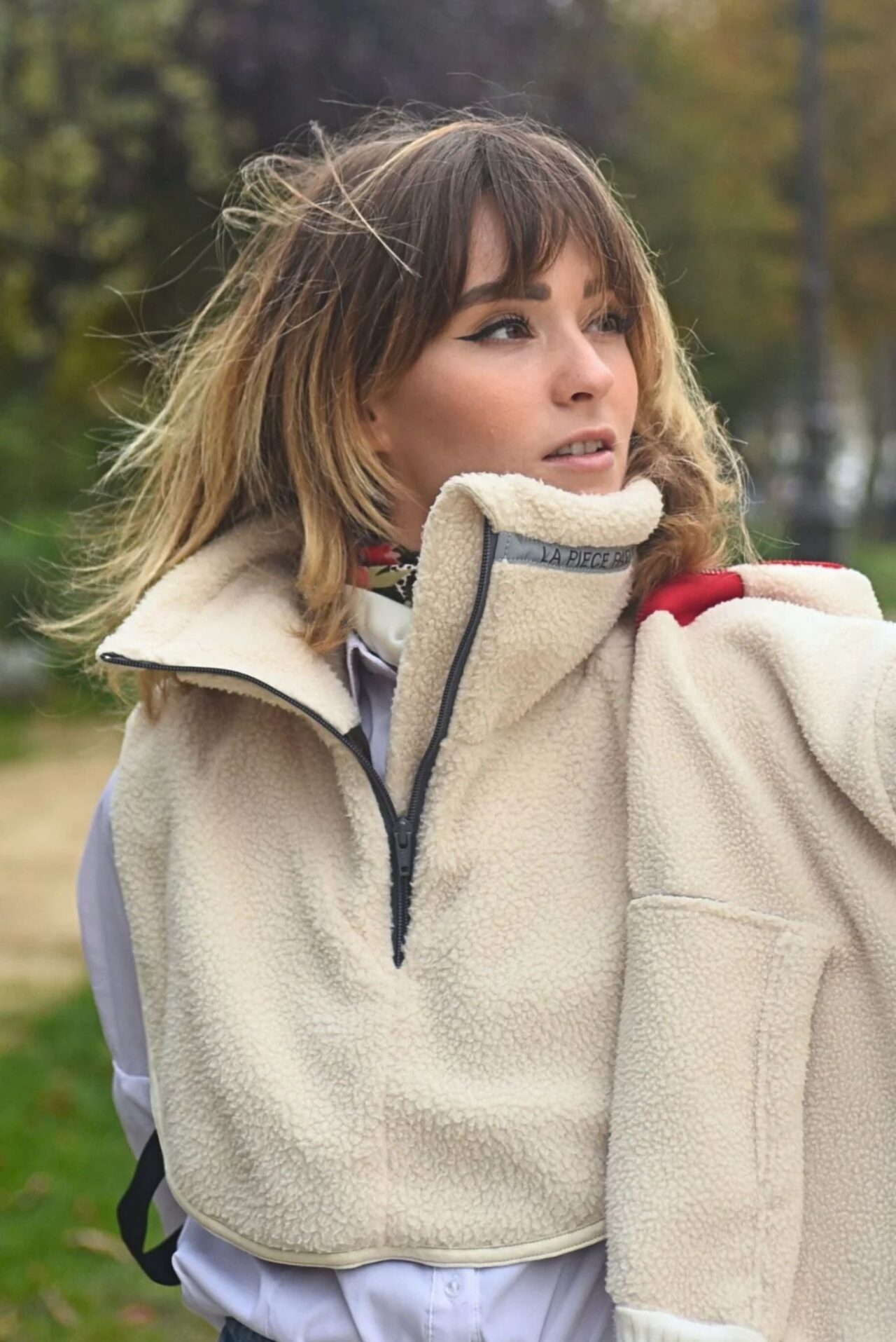 La Piece Paris Direct - Plastron moutonné ANGEL II