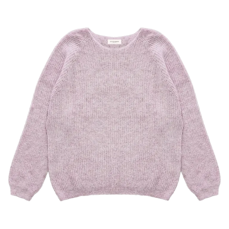 Pull rochebonne gris rose Cézembre - Pull ROCHEBONNE (Alpaga) - Rose grisé / XL