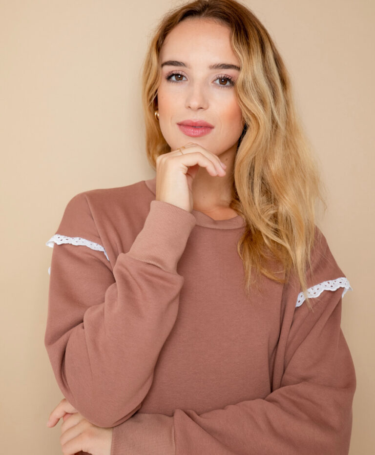 April et C - Robe Sweat Camélia