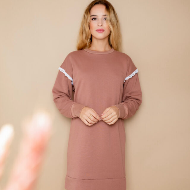 April et C - Robe Sweat Camélia