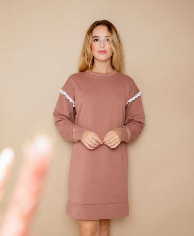 April et C - Robe Sweat Camélia