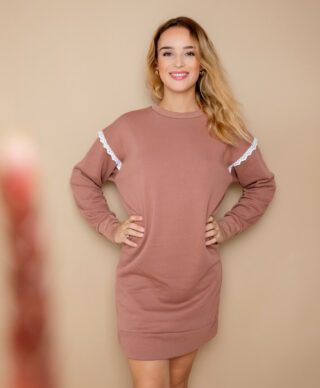 April et C - Robe Sweat Camélia