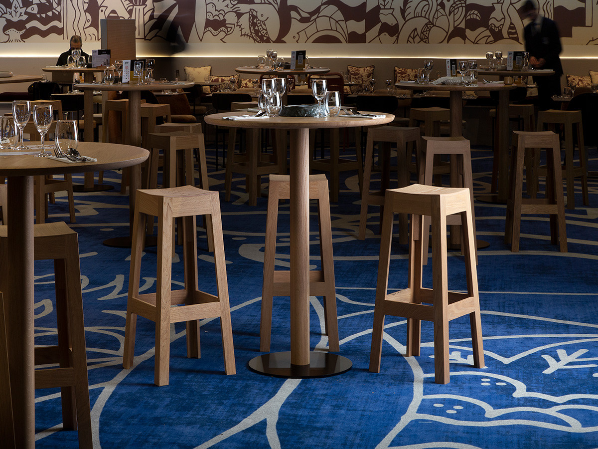 Tabourets de bar en Chene massif Wak Sur mesure Bois certifie PEFC Delavelle - Tabouret de Bar en Chêne Massif - Wak