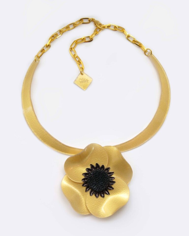 Ciléa Paris - Collier fantaisie 1 fleur Anémone
