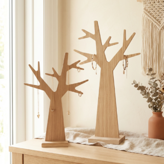 Arbre à bijoux chêne
