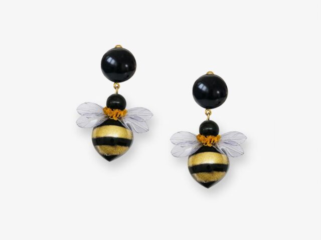 Ciléa Paris - Boucles d'oreilles pendantes Bourdon – Clip (oreilles non percées)