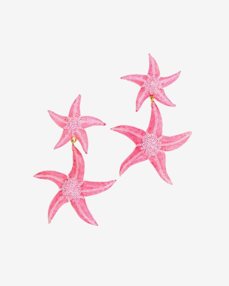Ciléa Bijoux - Boucles d'oreilles pendantes étoiles Ariel