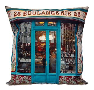 Maron Bouillie - Housse de coussin Paris  made in France – Boulangerie 28
