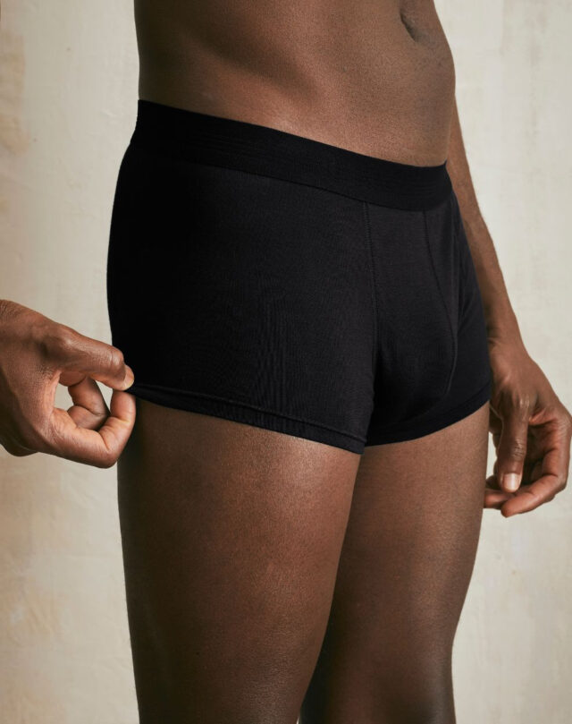 Maison Lemahieu - Boxer court en Coton BIO – Noir – Homme