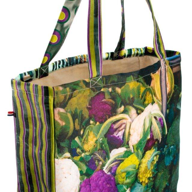 Maron Bouillie - Cabas du marché Choux – Bananes – sac cabas made in France