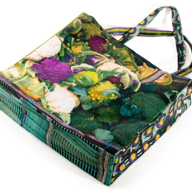 Maron Bouillie - Cabas du marché Choux – Bananes – sac cabas made in France