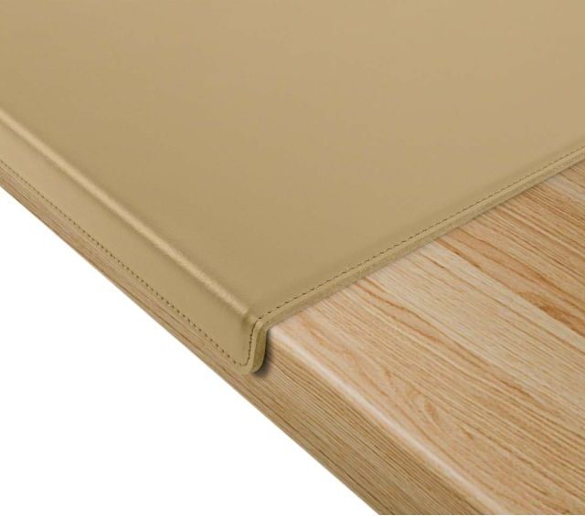 Lavoisier Maroquinier - Coffret à rebord 60cm en cuir beige - COF-600-60