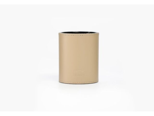 Lavoisier Maroquinier - Coffret à rebord 60cm en cuir beige - COF-600-60