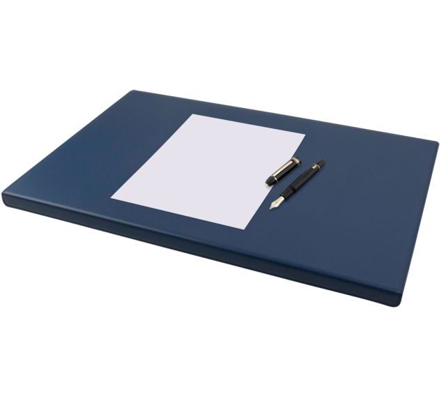 Lavoisier Maroquinier - Coffret à rebord 50cm en cuir bleu - COF-600-50