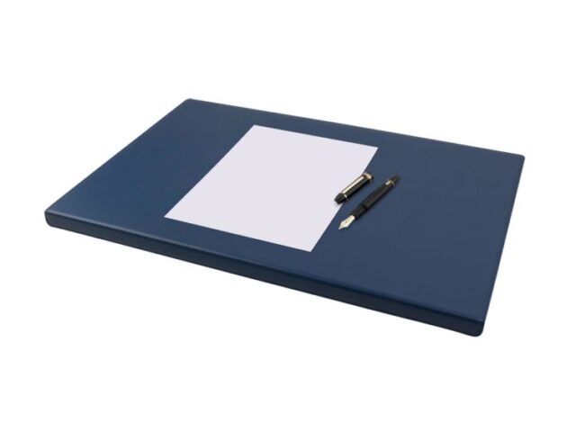 Lavoisier Maroquinier - Coffret à rebord 60cm en cuir bleu - COF-600-60