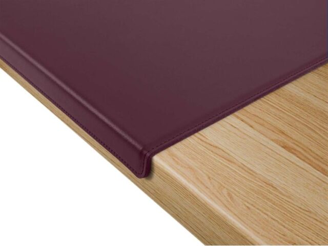 Lavoisier Maroquinier - Coffret à rebord 50cm en cuir bordeaux - COF-600-50